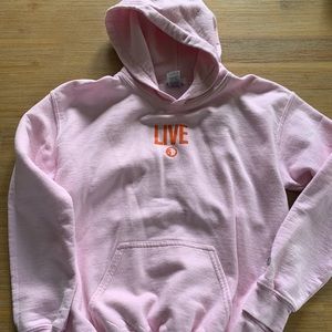 Five pink hoodie. Child Large